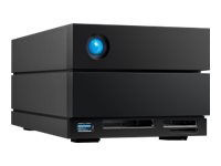 LaCie 2big Dock STLG36000400 - Harddiskarray - 36 TB - 2 brønner (SATA-600) - HDD 18 TB x 2 - Thunderbolt 3, USB 3.2 Gen 2 (ekstern) - med 5-års Rescue Data Recovery Service Plan STLG36000400