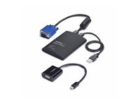 StarTech.com Portable Laptop Crash Cart Adapter, USB/VGA/Mini DisplayPort KVM Console, File Transfer and Video Capture - KVM-svitsj - 1 x KVM port(s) - 1 lokalbruker - stasjonær - TAA-samsvar NOTECONS02-VGA-MDP
