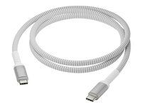 dbramante1928 re-charge - USB-kabel - USB-C (hann) til USB-C (hann) - 1.2 m - 100 W-strømforsyningsgjennomgang, flettet kabel, 100 % resirkulert plast CB12CCGR7116