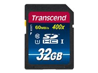 Transcend SDHC Class 10 UHS-I (Premium) - Flashminnekort - 32 GB - UHS Class 1 / Class10 - SDHC UHS-I TS32GSDU1