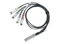 NVIDIA - Direkte 40GBase-koblingskabel - QSFP til SFP+ - 3 m - passiv, hybrid 980-9I64Y-00B003