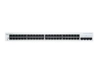 Cisco Business 220 Series CBS220-48T-4X - Switch - smart - 48 x 10/100/1000 + 4 x 10 Gigabit SFP+ (opplenke) - rackmonterbar CBS220-48T-4X-EU