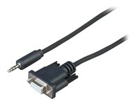 Sony CAB-RSJA1 - Seriell kabel - RS-232 - mini-phone stereo 3.5 mm hann til DB-9 hann - 50 cm - for Sony FW-55XD8501, FW-65XD8501, FW-75XD8501, FW-85XD8501, FWL-55W805C CAB-RSJA1