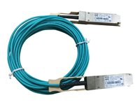 HPE X2A0 - Nettverkskabel - QSFP+ til QSFP+ - 7 m - 7 m - fiberoptisk - aktiv - for FlexFabric 12900E, 12900E 36-Port, 12902E JL287A