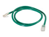 C2G Cat5e Non-Booted Unshielded (UTP) Network Patch Cable - Koblingskabel - RJ-45 (hann) til RJ-45 (hann) - 2 m - UTP - CAT 5e - flertrådet, uniboot - grønn 83063