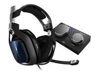 ASTRO A40 TR - For PS4 - hodesett - full størrelse - kablet - 3,5 mm jakk - lydisolerende - svart - med Astro MixAmp Pro TR 939-001661