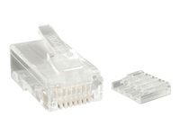 StarTech.com Cat 6 RJ45 Stranded Modular Plug Connector - 50 Pack (CRJ45C6STR50) - Nettverkkontakt - RJ-45 (hann) - CAT 6 - flertrådet - blank (en pakke 50) - for P/N: R300WN22MO5E, R300WN22MO5G, R300WN22MOD, R300WN22MOD5, R300WN22ODE, R300WN22ODG CRJ45C6STR50