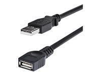 StarTech.com 6 ft Black USB 2.0 Extension Cable A to A - M/F - USB extension cable - USB (M) to USB (F) - USB 2.0 - 6 ft - black - USBEXTAA6BK - USB-forlengelseskabel - USB (hann) til USB (hunn) - USB 2.0 - 1.8 m - svart - for P/N: 35FCREADBK3, ICUSB2321F, ICUSB232V2, LTUB1MBK, MSDREADU2OTG, ST4200MINI2, UUSBOTG USBEXTAA6BK