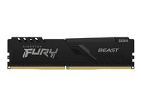 Kingston FURY Beast - DDR3 - sett - 8 GB: 2 x 4 GB - DIMM 240-pin - 1866 MHz / PC3-14900 - CL10 - 1.5 V - ikke-bufret - ikke-ECC - svart KF318C10BBK2/8