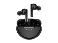 Belkin SoundForm Rhythm - True wireless-hodetelefoner med mikrofon - i øret - Bluetooth - aktiv støydemping - svart AUC015HQBK