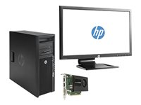 HP Workstation Z220 - CMT Xeon E3-1245V2 3.4 GHz - vPro - 4 GB - HDD 1 TB - LED 23" BWM475ET3
