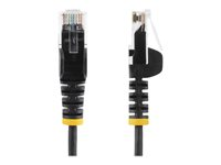 StarTech.com 3m Slim LSZH CAT6 Ethernet Cable, 10 Gigabit Snagless RJ45 100W PoE Patch Cord, CAT 6 10GbE UTP Network Cable w/Strain Relief, Black, Fluke Tested/ETL, Low Smoke Zero Halogen - Category 6 - 28AWG (N6PAT300CMBKS) - Koblingskabel - RJ-45 (hann) til RJ-45 (hann) - 3 m - CAT 6 - uten hindringer - svart N6PAT300CMBKS