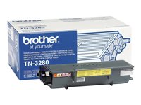 Brother TN3280 - Svart - original - tonerpatron - for Brother DCP-8070, 8085, HL-5340, 5350, 5370, 5380, MFC-8370, 8380, 8880, 8890 TN3280
