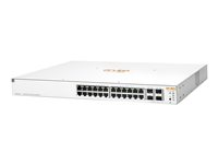 HPE Networking Instant On 1930 24G Class4 PoE 4SFP/SFP+ 195W Switch - Switch - L3 - Styrt - 24 x 10/100/1000 (PoE) + 4 x 1 Gigabit / 10 Gigabit SFP+ - rackmonterbar - PoE (195 W) JL683B#ABB