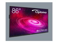 Optoma 1861RK - 86" Diagonalklasse 1-Series LED-bakgrunnsbelyst LCD-skjerm - interaktiv - med innbygd PC og pekeskjerm (multiberørings) - Android - 4K UHD (2160p) 3840 x 2160 - direktebelyst LED W3FC0U1W111