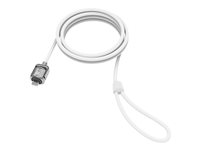 Compulocks T-bar Security Keyed Cable Lock - Sikkerhetskabellås - hvit - 1.83 m - for Compulocks iPad 10.2-inch; Maclocks Rise Freedom Enclosed Rolling Kiosk CL15W