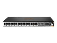 HPE Aruba Networking CX 8100 40x10GBase-T 8x10G SFP+ 4x40/100G QSFP28 Switch - Switch - L3 - Styrt - 40 x 100/1000/2.5G/5G/10GBase-T + 8 x Gigabit SFP / 10 Gigabit SFP+ + 4 x 40 Gigabit QSFP+ / 100 Gigabit QSFP28 - front til bakside-luftflyt - rackmonterbar R9W92A#ABB