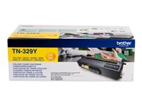 Brother TN329Y - 2-pack - gul - original - tonerpatron - for Brother DCP-L8450CDW, HL-L8350CDW, HL-L8350CDWT, MFC-L8850CDW TN329YTWIN