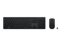Lenovo Professional - Tastatur- og mussett - Bluetooth, 2.4 GHz - QWERTY - amerikansk engelsk - tastsvitsj: Scissor-Key - grå 4X31K03968