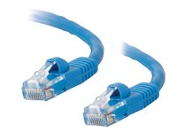 C2G Cat5e Booted Unshielded (UTP) Network Patch Cable - Koblingskabel - RJ-45 (hann) til RJ-45 (hann) - 15 m - UTP - CAT 5e - formstøpt, uten hindringer, flertrådet - blå 83168