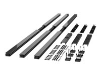 APC NetShelter - Monteringssett for takhyllebegrensning (horisontal / vertikal) - 1,2 m. - takmonterbar, rackmonterbar - svart (en pakke 3) NSAC2152