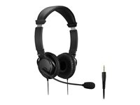 Kensington Hi-Fi Headphones with Mic - Hodetelefoner med mikrofon - on-ear - kablet - 3,5 mm jakk K33597WW