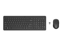 HP 330 - Tastatur- og mussett - trådløs - 2.4 GHz - svart - for HP 21, 22, 24, 27; Laptop 15, 15s, 17; Pavilion 24, 27, TP01; Pavilion Laptop 14, 15 2V9E6AA