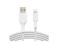 Belkin BoostCharge - Lightning-kabel - Lightning hann til USB hann - 2 m - hvit CAA002BT2MWH