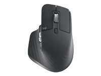 Logitech Master Series MX Master 3S - Mus - ergonomisk - optisk - 7 knapper - trådløs - 2.4 GHz, Bluetooth - Logitech Logi Bolt USB-mottaker - grafitt 910-006559