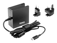 PORT - Strømadapter - 65 watt - Storbritannia, Europa 900097