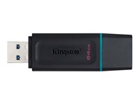 Kingston DataTraveler Exodia - USB-flashstasjon - 64 GB - USB 3.2 Gen 1 - svart med blågrønt DTX/64GB