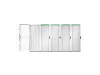 APC NetShelter SX Gen 2 - Rack skap - 1991 H x 750W x 1200D mm, med sider - står på gulv - hvit - 42U - 19" AR3350W2