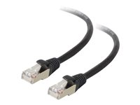 C2G Cat5e Booted Shielded (STP) Network Patch Cable - Koblingskabel - RJ-45 (hann) til RJ-45 (hann) - 5 m - STP - CAT 5e - formstøpt - svart 83854