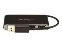 StarTech.com 4 Port USB 2.0 Hub - USB Bus Powered - Portable Multi Port USB 2.0 Splitter and Expander Hub - Small Travel USB Hub (ST4200MINI2) - Hub - 4 x USB 2.0 - stasjonær ST4200MINI2