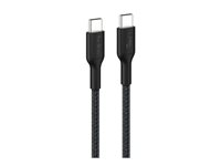 Belkin BoostCharge - USB-kabel - USB-C (hann) til USB-C (hann) - 2 m - USB Power Delivery (240 W), flettet kabel - svart CAB025HQ2MBK