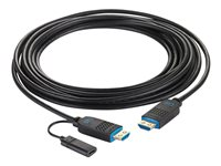 C2G 150ft (45.7m) C2G Performance Series High Speed HDMI Active Optical Cable (AOC) - 4K 60Hz Plenum Rated - High Speed - HDMI-kabel - HDMI hann til HDMI, 24 pin USB-C - 45.7 m - svart - plenum, Active Optical Cable (AOC), 4K 60Hz støtte C2G41488