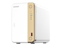 QNAP TS-262 - NAS-server - 2 brønner - 8 TB - SATA 6Gb/s - HDD 4 TB x 2 - RAID 0, 1, JBOD - RAM 4 GB - 2.5 Gigabit Ethernet - iSCSI støtte TS-262-4G+2XHDWG440UZSVA