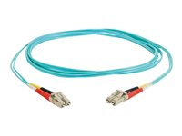 C2G LC-LC 10Gb 50/125 OM3 Duplex Multimode PVC Fiber Optic Cable (LSZH) - Nettverkskabel - LC multimodus (hann) til LC multimodus (hann) - 20 m - 20 m - fiberoptisk - dupleks - 50 / 125 mikroner - OM3 - halogenfri - akvamarin 85556