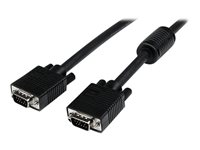 StarTech.com 1m Coax High Resolution Monitor VGA Cable HD15 M/M - VGA-kabel - HD-15 (VGA) (hann) til HD-15 (VGA) (hann) - 1 m - formstøpt, tommelskruer - svart MXTMMHQ1M