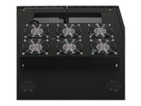 Eaton Tripp Lite Series Rack Enclosure Server Cabinet Roof Mount Fan Panel Airflow Mgmt 230V - Rack-tak - med 6 kjølevifter - AC 208-240 V - svart SRXFANROOF