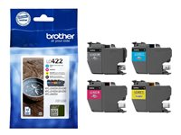 Brother LC422 Value Pack - 4-pack - svart, cyan, magenta, gul - original - blekkpatron - for Brother MFC-J5340DW, MFC-J5345DW, MFC-J5740DW, MFC-J6540DW, MFC-J6940DW LC422VAL