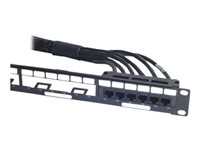 APC Data Distribution Cable - Nettverkskabel - TAA-samsvar - RJ-45 (hunn) til RJ-45 (hunn) - 13.7 m - UTP - CAT 6 - svart DDCC6-045