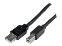 StarTech.com 20m / 65 ft Active USB 2.0 A to B Cable - Long 20 m USB Cable - 20m USB Printer Cable - 1x USB A (M), 1x USB B (M) - Black (USB2HAB65AC) - USB-kabel - USB-type B (hann) til USB (hann) - USB 2.0 - 20 m - svart - for P/N: ICUSB232D USB2HAB65AC