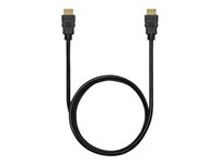 Kensington High Speed HDMI Cable with Ethernet, 6ft - High Speed - HDMI-kabel med Ethernet - HDMI hann til HDMI hann - 1.83 m - svart - 4K-støtte K33020WW