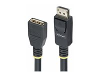 StarTech.com 10ft (3m) DisplayPort 1.4 Extension Cable, DP 1.4, 8K 60Hz - DisplayPort-forlengelseskabel - DisplayPort (hann) til DisplayPort (hunn) - DisplayPort 1.4 - 3 m - halogenfri, passiv, 8K-støtte, toretnings - svart 10F-DP14-EXTEND-CBL