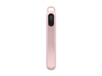 Belkin BoostCharge - Strømbank - med skjerm - 20000 mAh - 20 watt - PD - 3 utgangskontakter (2 x USB-C, USB) - på kabel: USB-C - rosa BPB028HQPK