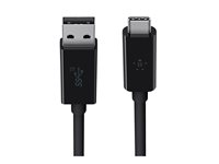 Belkin 3.1 USB-A to USB-C Cable - USB-kabel - USB-type A (hann) til 24 pin USB-C (hann) - USB 3.1 - 91.4 cm - svart F2CU029BT1M-BLK