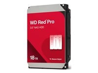 WD Red Pro WD181KFGX - Harddisk - 18 TB - intern - 3.5" - SATA 6Gb/s - 7200 rpm - buffer: 512 MB 7211318T-7050100-000-RS