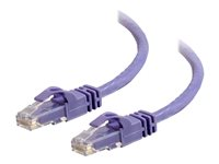 C2G Cat6 Booted Unshielded (UTP) Network Patch Cable - Koblingskabel - RJ-45 (hann) til RJ-45 (hann) - 7 m - UTP - CAT 6 - formstøpt, uten hindringer, flertrådet - purpur 83636