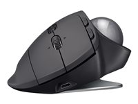 Logitech MX ERGO - Styrekule - optisk - 8 knapper - trådløs - Bluetooth, 2.4 GHz - USB trådløs mottaker 910-005179